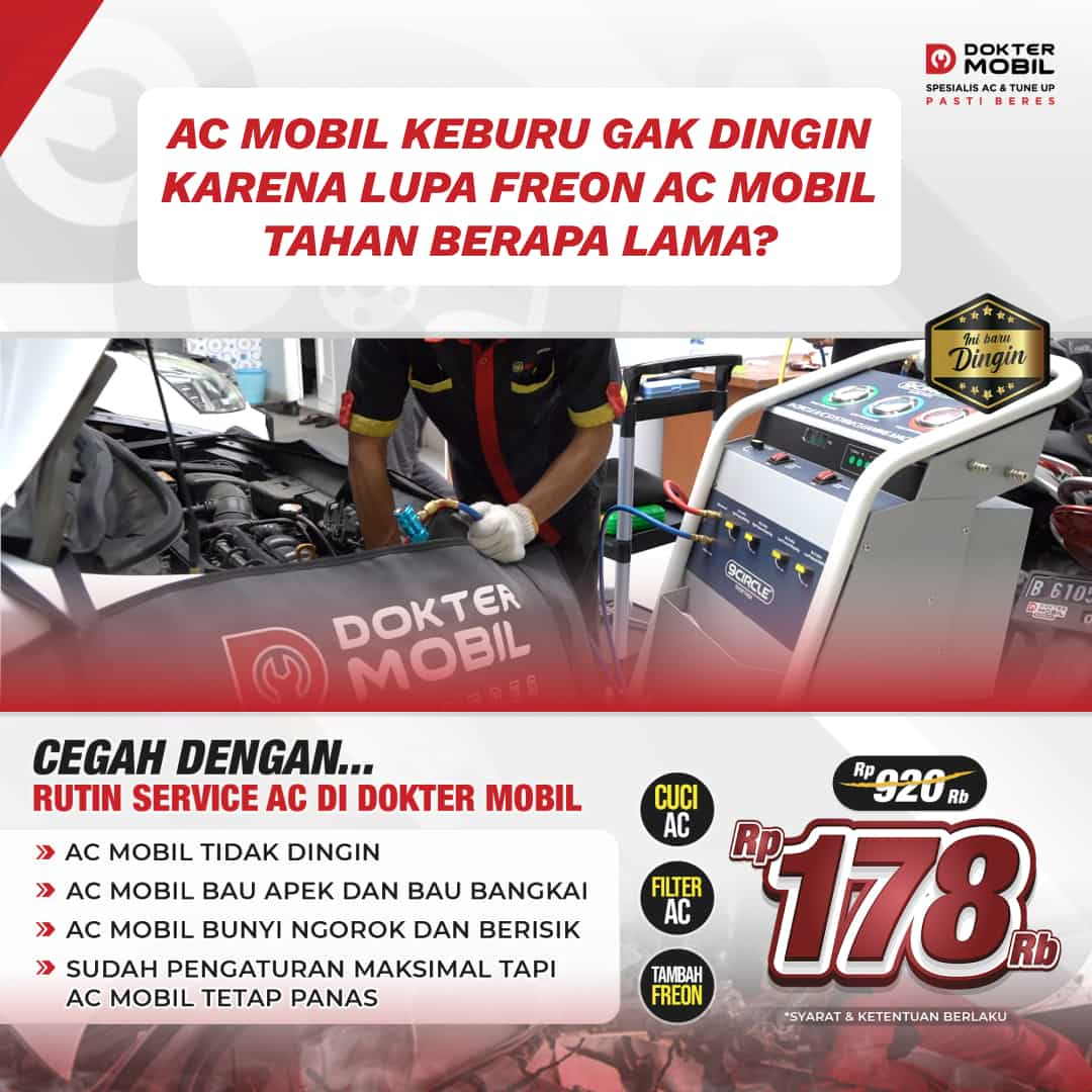 Inilah Jangka Waktu Freon AC Mobil Tahan Berapa Lama