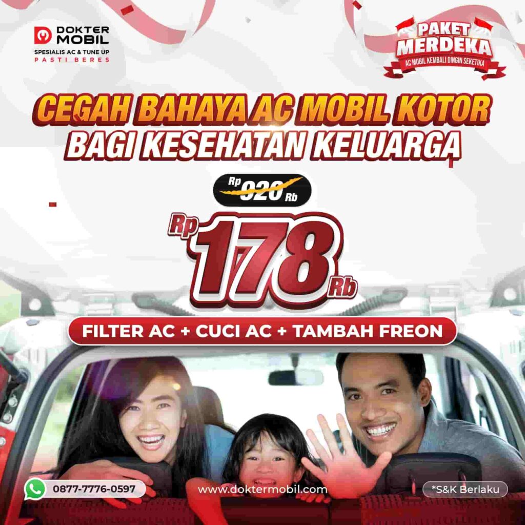 Promo Merdeka Service AC Mobil di Dokter Mobil Cuma Rp 178 RIBU!