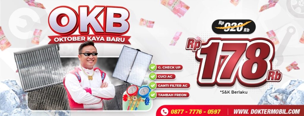 Promo Service AC Mobil 178 Ribu - OKB