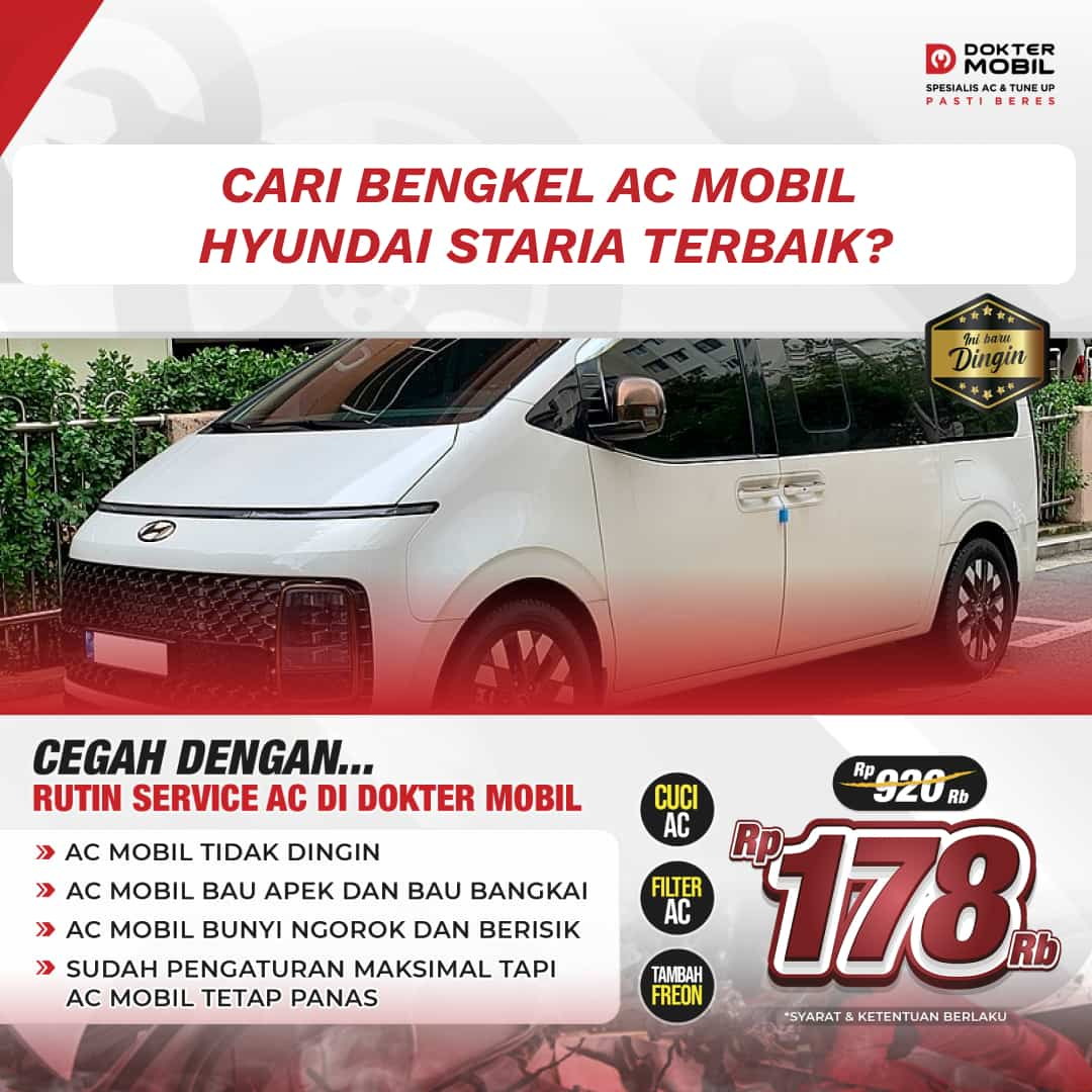 Bengkel Service AC Mobil Hyundai Staria