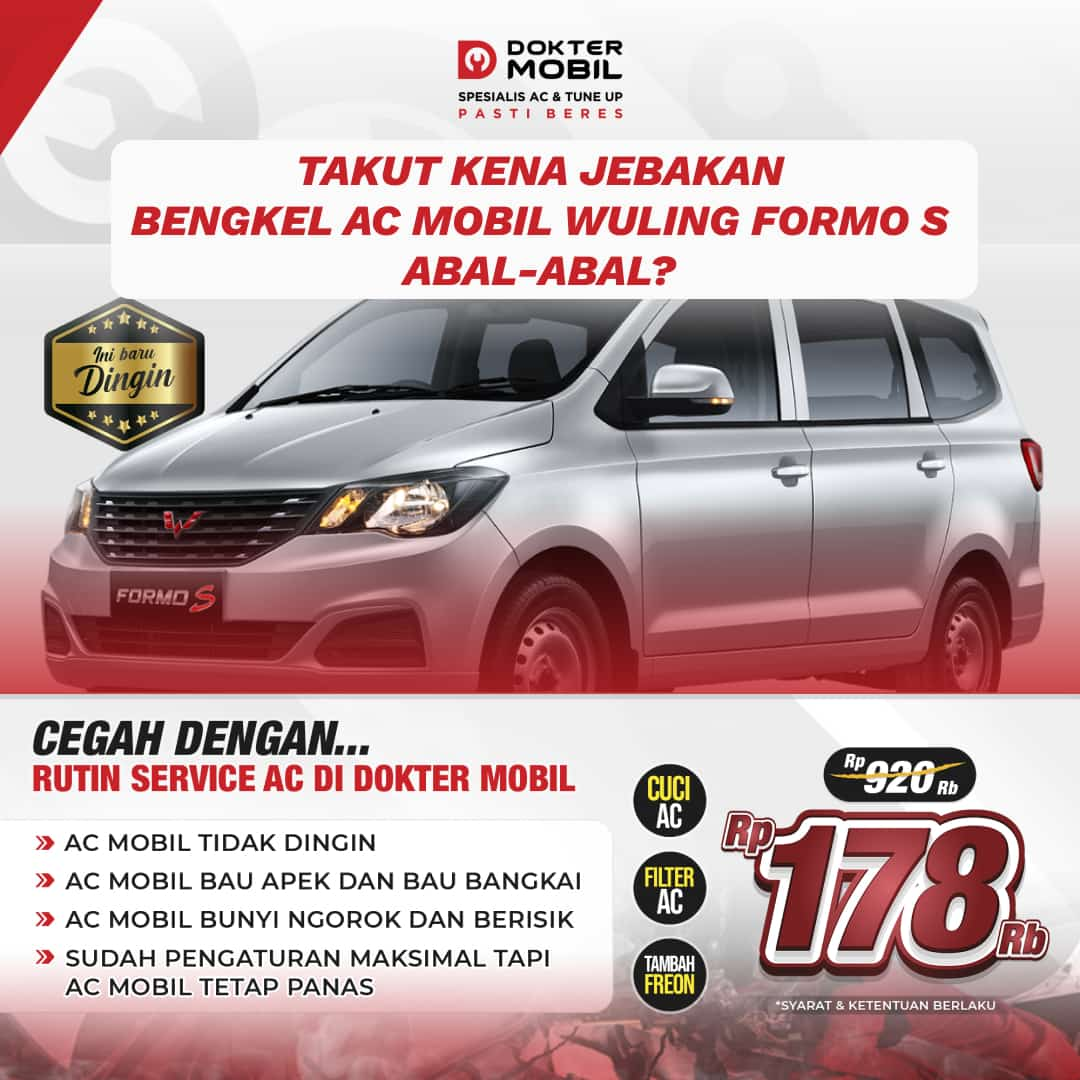 Bengkel Service AC Mobil Wuling Formo S