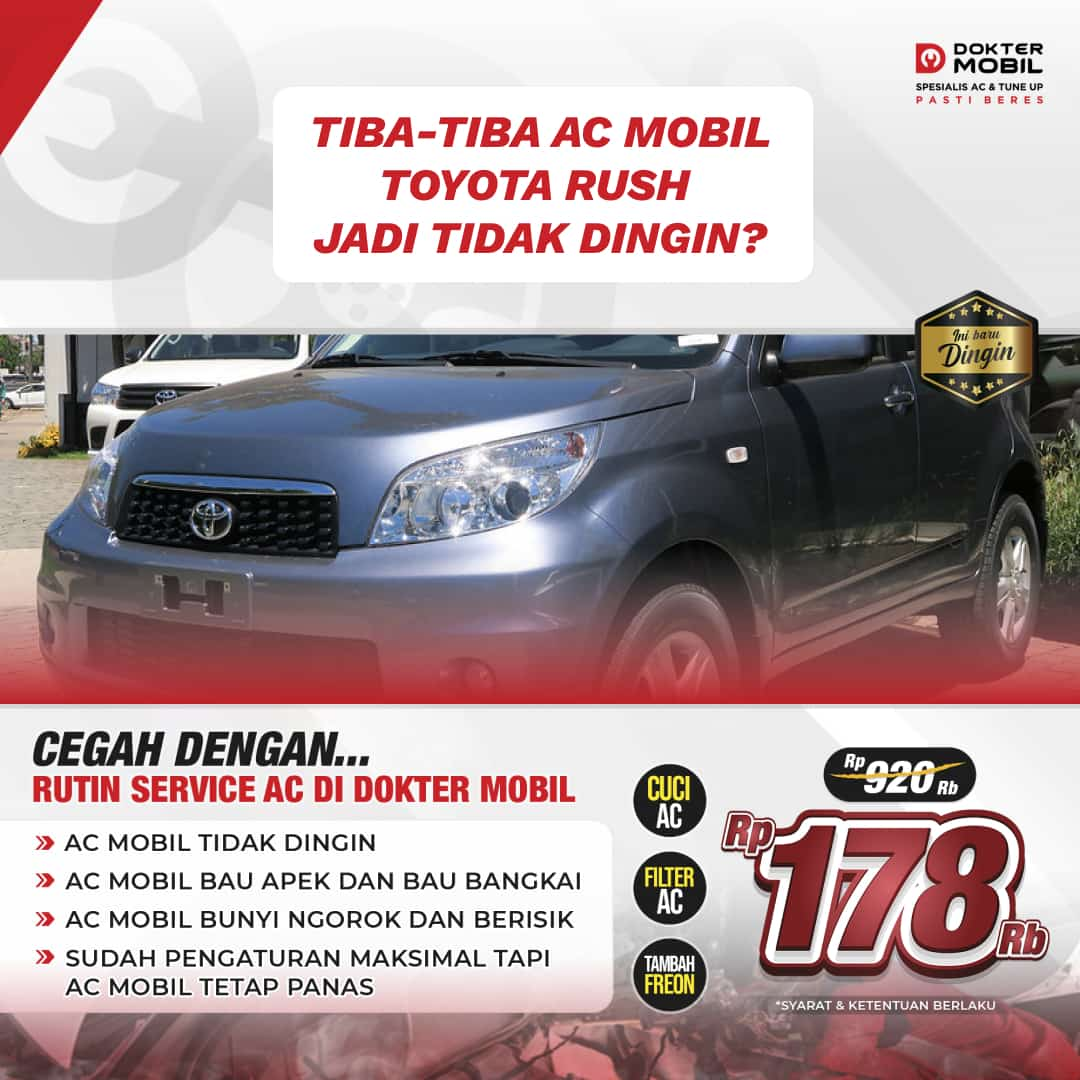 AC Mobil Rush Tidak Dingin Tiba-tiba